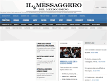 Tablet Screenshot of ilmessaggerodelmezzogiorno.it